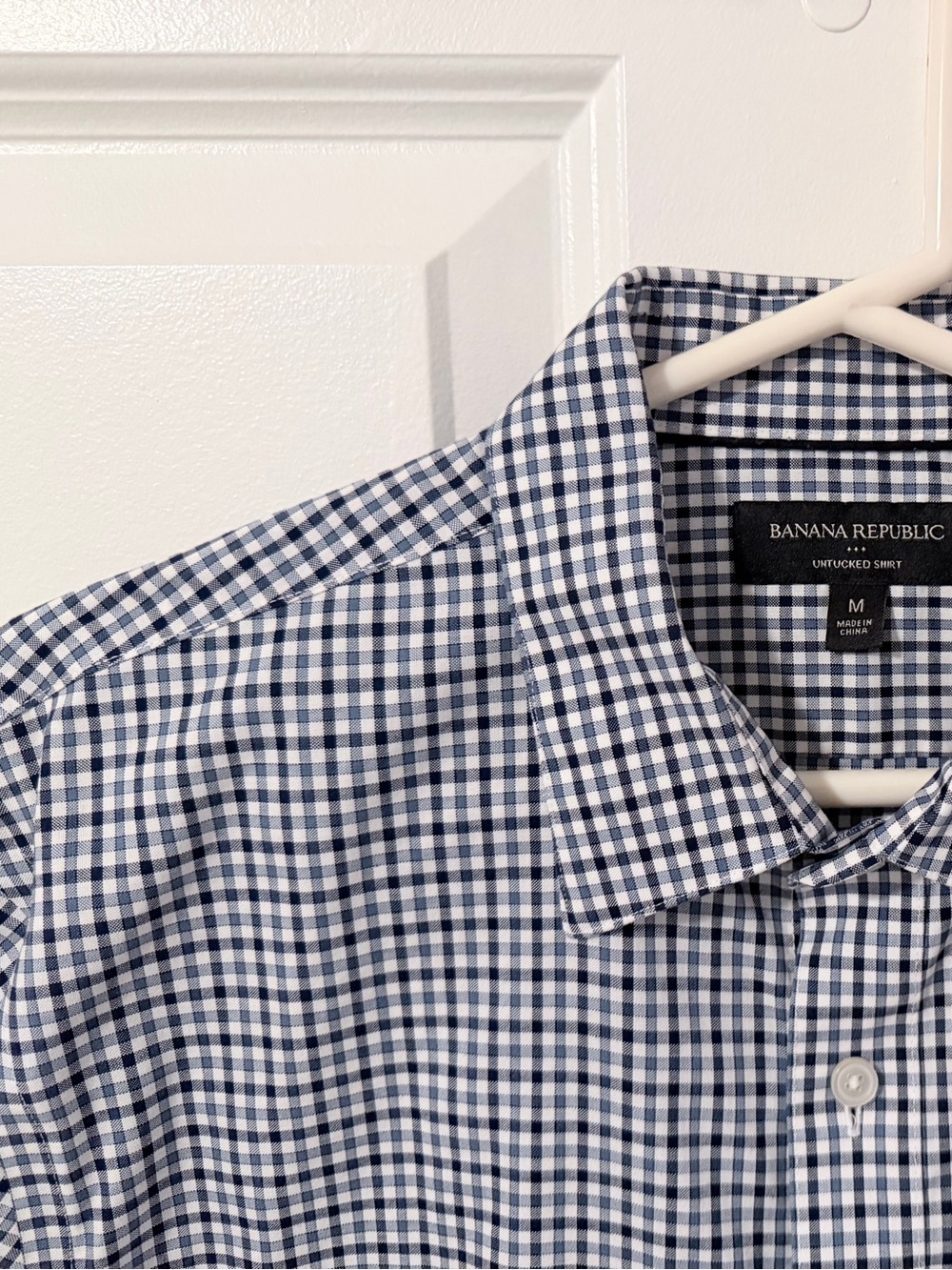 Banana Republic Factory L/S Plaid Untuck Shirt
